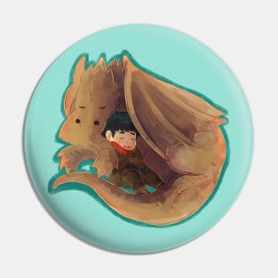 A boy and his dragon Pin