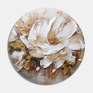 3D flowers - creamy and textured painting 2 Pin