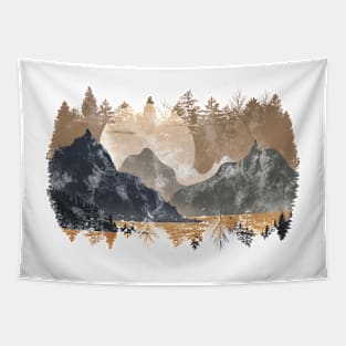 Late afternoon in the mountains Tapestry
