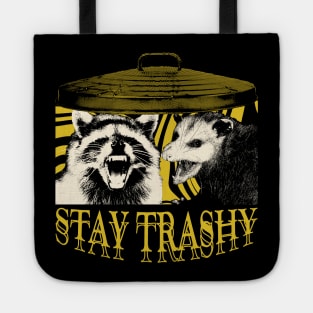 Stay Trashy Raccoon Opossum Tote