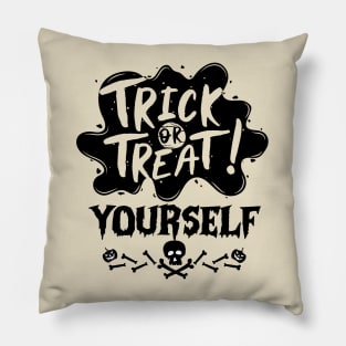 Halloween Trick or Treating Gift Idea - Trick or Treat Yourself Pillow