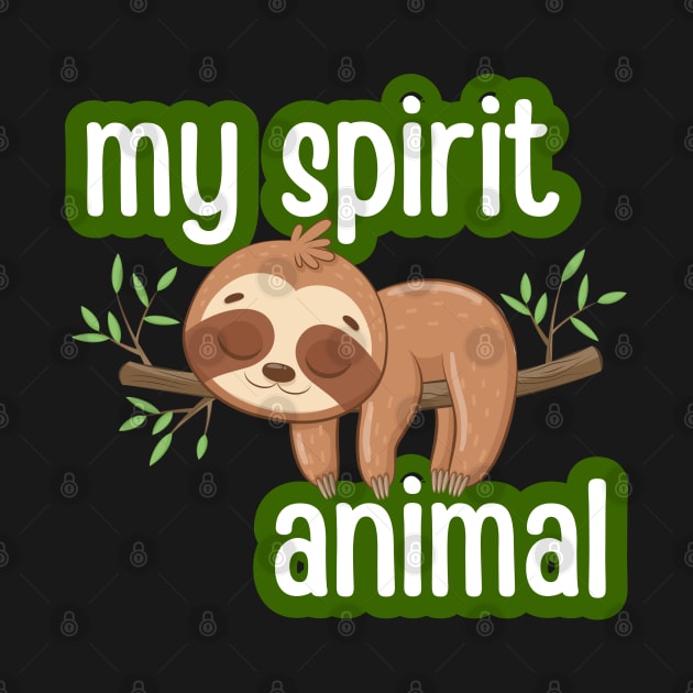 My spirit animal. A Sloth. by UnCoverDesign