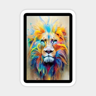 Lion  Animal Discovery Adventure Nature Planet Earth Paint Magnet