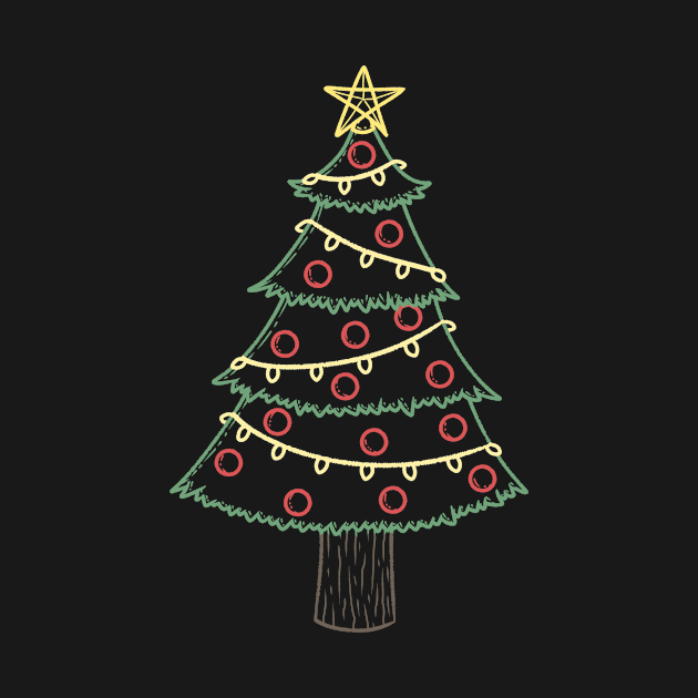 Christmas Tree Colored lineart version by KammyBale