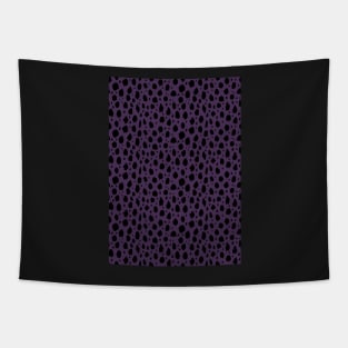 Purple Black Spot Dalmatian Pattern Tapestry