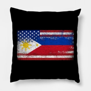 Filipino American Heritage Flag Pillow