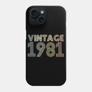 38th Birthday Gift Vintage 1981 Classic Men Women Phone Case