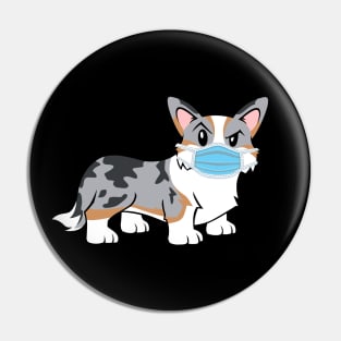 Cardigan Corgi Quarantine Mode Pin