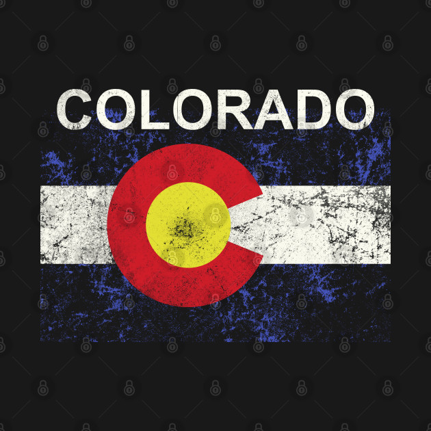 Discover colorado flag vintage - Colorado - T-Shirt