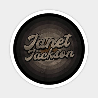 RETRO BLACK WHITE - Janet Jackson Magnet