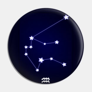 Aquarius Constellation Pin