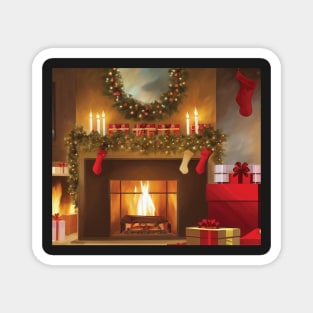 Fireside Christmas - Scene 3 Magnet