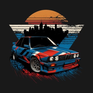 E30 M3 Vintage 80s style Racing Design T-Shirt