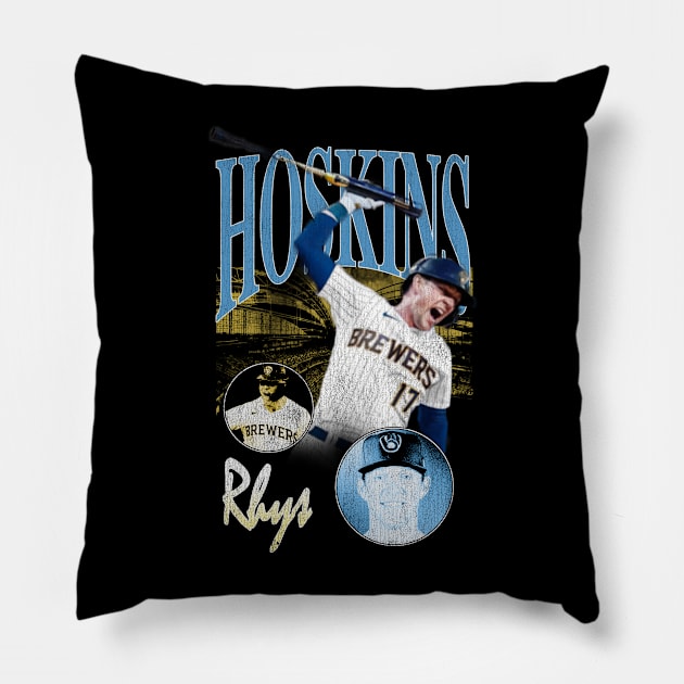 Rhys Hoskins Brewer Bootleg Pillow by upursleeve