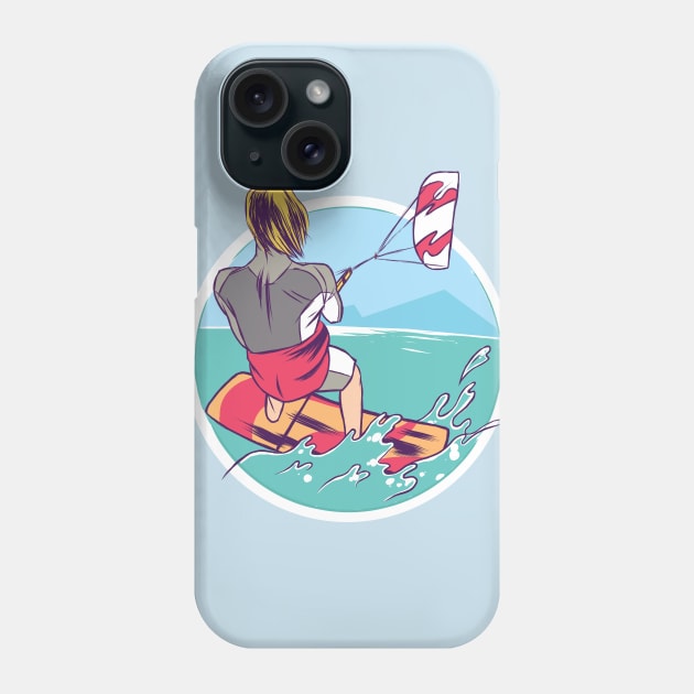 Kitesurfing Design Phone Case by LR_Collections