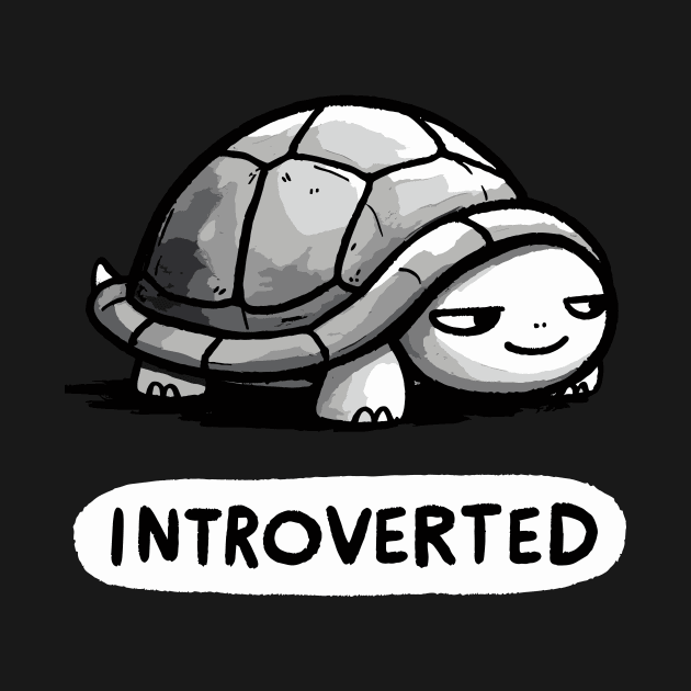 Introverted Turtle by DoodleDashDesigns