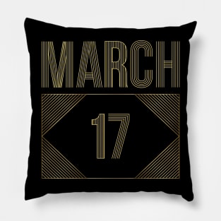 March 17 Pillow