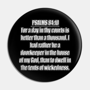 Psalm 84:10 KJV Pin