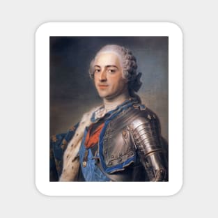 Portrait of Louis XV of France - Maurice Quentin de La Tour Magnet