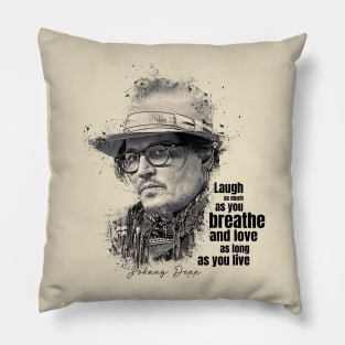 Johnny Depp Quotes Pillow