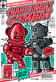 Giant Robot Combat Magnet