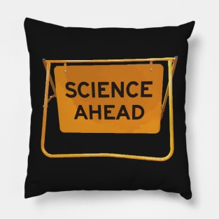 Science Ahead geek pun warning Pillow