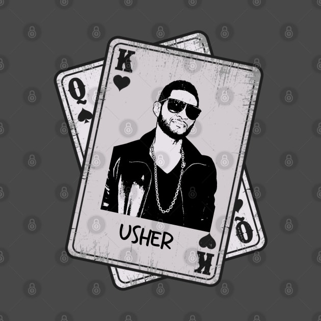 Retro Usher Rapper 80s Card Style by Slepet Anis