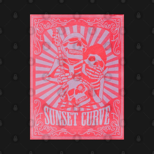 SUNSET CURVE ROCK BAND (POSTER VERSION) #2 by ARTCLX
