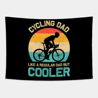 Cycling Dad Like A Regular Dad But Cooler Funny Cyclist Tapestry