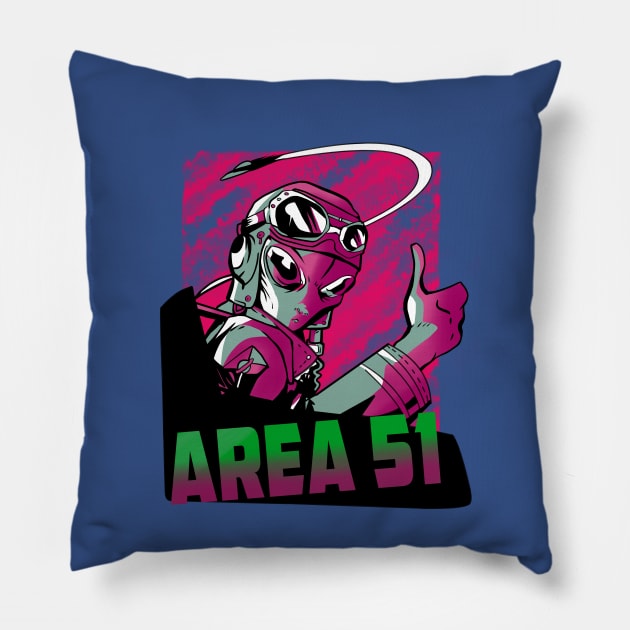 Area 51 Pillow by Elijah101