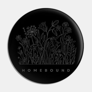 Homebound Floral Line Art Pin