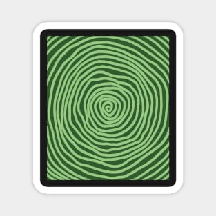 spiral pattern green halloween Magnet