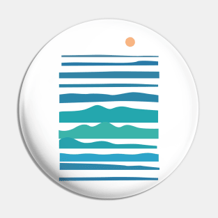 Sunset sea summer landscape Pin