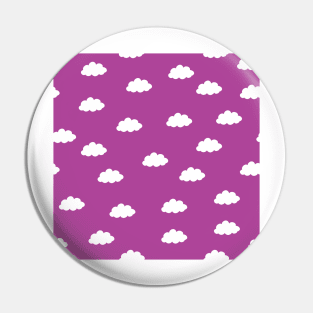 White clouds in purple pink background Pin