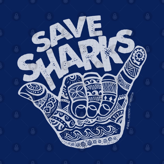 Hang Loose Save Sharks by Jitterfly