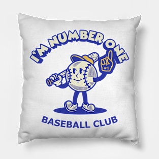 Baseball cartoon Pillow