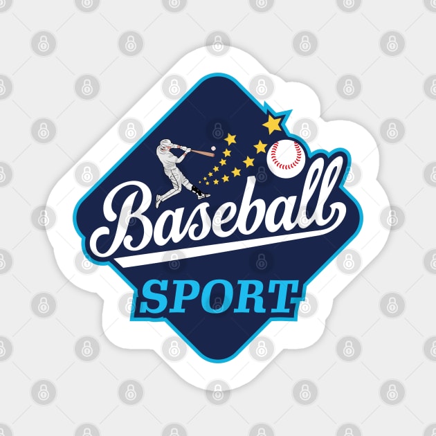 Baseball Sports Merch Magnet by VISUALUV