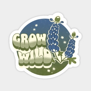 Texas Bluebonnets Grow Wild Magnet