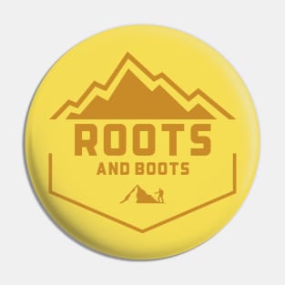 Roots and Boots Hiking Pin