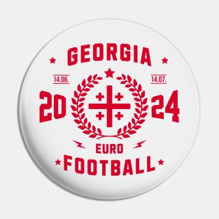 Georgia Euro Football Fan Gift Pin