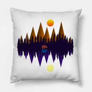 Mountain bear Pillow