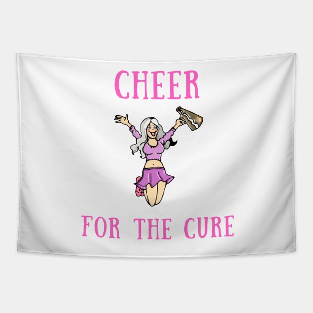 Cheer for the cure Tapestry by IOANNISSKEVAS