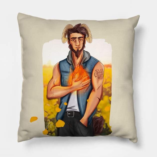 Aries Boy Pillow by MarylinRam18