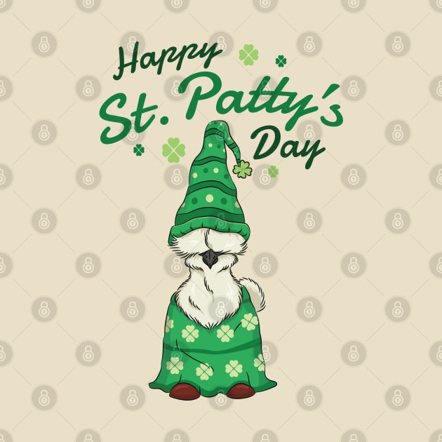 Silkie Chicken Happy St. Patty's Day by DebbiesDashingDesigns