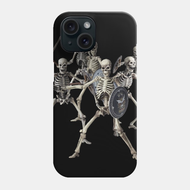 Nasty Skeletons Phone Case by snespix