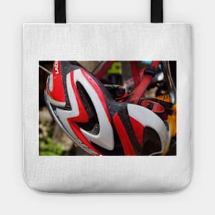 Cycling Helmet Resting by Avril Thomas Tote