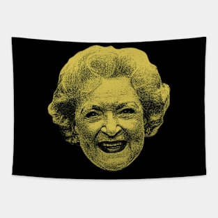 GOLDEN BETTY WHITE VINTAGE Tapestry