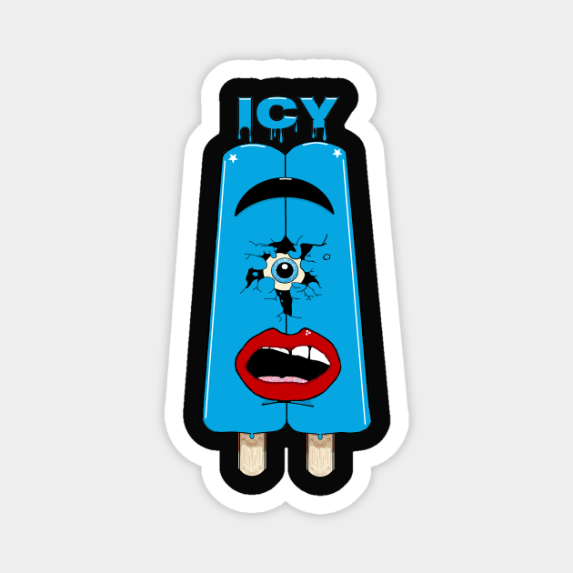 Icy Blue Magnet by Zenferren