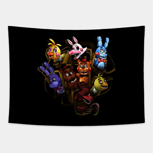 Five Nights at Freddy's 2 Tapestry by rezahardan