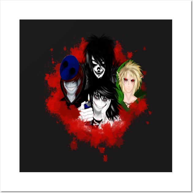 Jeff The Killer Creepypasta Poster Print